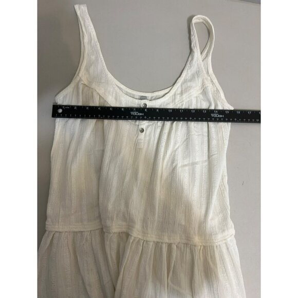 Ecote White Tank Dress Boho Beachy Sz M Coverup - Picture 4 of 5